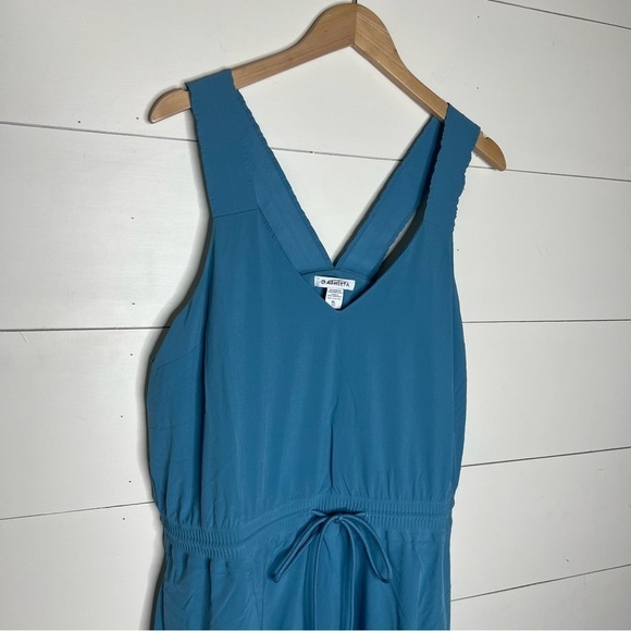 Athleta Blue Athletic Active Casual Dress Pockets Drawstring Waist - Picture 7 of 13